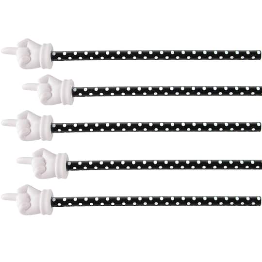 Teacher Created Resources Black Polka Dots Hand Pointer, 5ct.